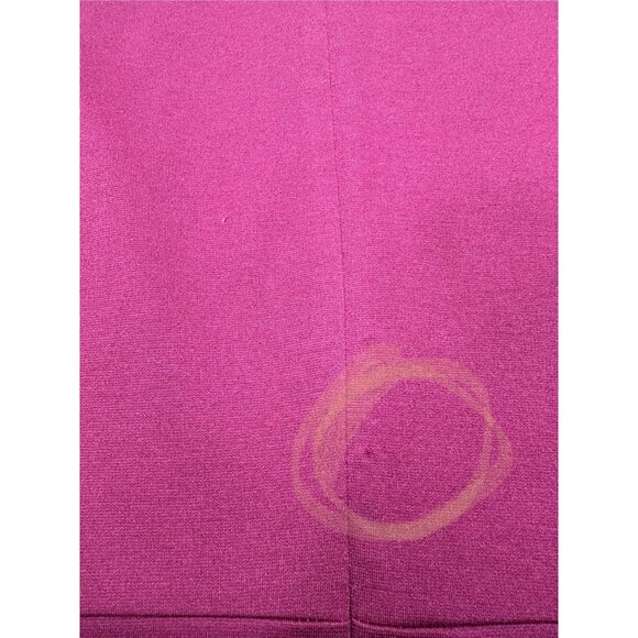 GAP Burgundy Peplum Fit & Flare Ponte Knit Dress Size 0 Knee Length - Picture 6 of 7